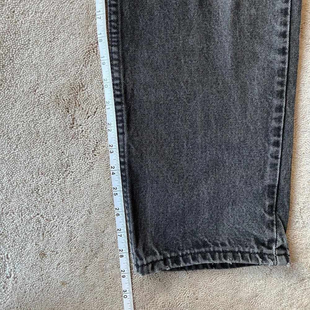 Vintage Levi's 550 Orange Tab Faded Black/Grey Jeans, W28 L29 - Picture 9 of 12